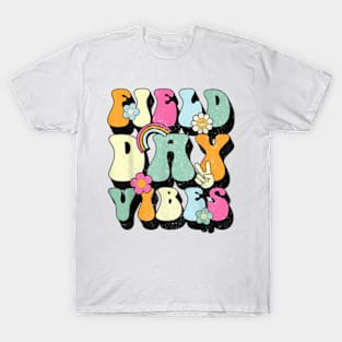 Groovy Retro Field Day Vibes Funny Shirts For Teacher Kids T-Shirt T-Shirt